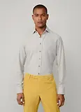 Thumbnail 3 of Hacket Men's Brushed Herringbone Shirt - Metal Grey