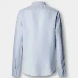 Thumbnail 10 of Hackett Men's Tailored Fit Garment Dyed Linen Shirt with Button Down Collar - Oxford Blue