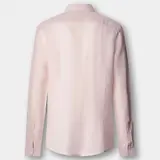 Thumbnail 10 of Hackett Men's Tailored Fit Garment Dyed Linen Shirt - Baby Pink