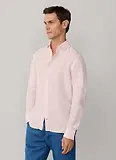 Thumbnail 5 of Hackett Men's Tailored Fit Garment Dyed Linen Shirt - Baby Pink