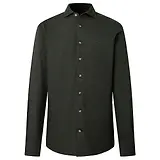 Thumbnail 1 of Hackett Men's Tailored Fit Melange Jersey Shirt - Hunter Green