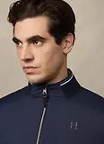 Thumbnail 4 of Hackett Men's Heritage Logo Blouson Jacket - Midnight Blue