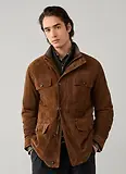 Thumbnail 2 of Hackett Men's Suede Four Pocket Jacket - Nut Brown