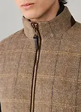 Thumbnail 8 of Hackett Men's Wool Blend Tattersall Padded Gilet - Tetley Beige