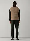 Thumbnail 4 of Hackett Men's Wool Blend Tattersall Padded Gilet - Tetley Beige