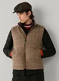 Thumbnail 7 of Hackett Men's Wool Blend Tattersall Padded Gilet - Tetley Beige