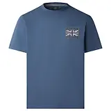 Thumbnail 1 of Hackett Men's Classic Fit Rally Union Jack T-Shirt - Dark Denim Blue