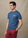Thumbnail 6 of Hackett Men's Classic Fit Rally Union Jack T-Shirt - Dark Denim Blue