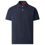 Thumbnail 1 of Hackett Men's Slim Fit Short Sleeve Pique Polo Shirt - Navy