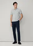 Thumbnail 8 of Hackett Men's Slim Fit Short Sleeve Pique Polo Shirt - Light Grey Marl