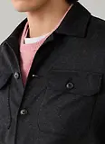 Thumbnail 3 of Hackett Men's Stretch Cashmere 4 Pocket Overshirt - Charcoal Grey
