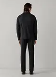 Thumbnail 6 of Hackett Men's Stretch Cashmere 4 Pocket Overshirt - Charcoal Grey