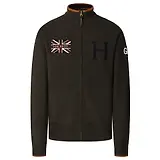 Thumbnail 1 of Hackett Men's Merino Wool Rally Full Zip Cardigan - Hunter Green