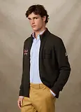 Thumbnail 7 of Hackett Men's Merino Wool Rally Full Zip Cardigan - Hunter Green