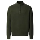 Thumbnail 1 of Hackett Men's Lambswool Half Zip Sweater - Hunter Green