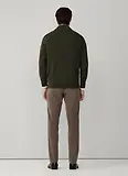 Thumbnail 6 of Hackett Men's Lambswool Half Zip Sweater - Hunter Green