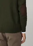 Thumbnail 7 of Hackett Men's Lambswool Half Zip Sweater - Hunter Green
