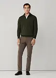 Thumbnail 8 of Hackett Men's Lambswool Half Zip Sweater - Hunter Green