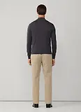 Thumbnail 6 of Hackett Men's Cotton Quarter Zip Jumper - Charcoal Grey