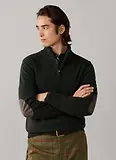 Thumbnail 2 of Hackett Men's Lambswool Quarter Zip Jumper - Hunter Green