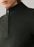 Thumbnail 4 of Hackett Men's Lambswool Quarter Zip Jumper - Hunter Green