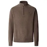 Thumbnail 1 of Hackett Men's Lambswool Quarter Zip Jumper - Putty Beige