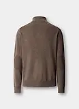 Thumbnail 3 of Hackett Men's Lambswool Quarter Zip Jumper - Putty Beige
