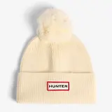 Thumbnail 2 of Hunter Arrinay Ribbed Pom Beanie & Scarf Box Set - Antique White