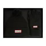 Thumbnail 1 of Hunter Anagach Ribbed Pom Beanie & Gloves Box Set - Black