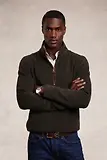 Thumbnail 2 of Holland Cooper Men's Country Fleece Quarter Zip - Khaki