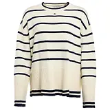 Thumbnail 1 of Holland Cooper Women's Antonia Crew Neck Knit - Navy Blue / Natural Stripe