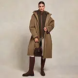 Thumbnail 4 of Holland Cooper Women's Country Fleece Gilet - Khaki Borg