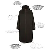 Thumbnail 5 of Holland Cooper Women's One-Size Waterproof Coat - Khaki