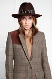Thumbnail 3 of Holland Cooper Trilby Hat Iridescent Feather Band - Chocolate