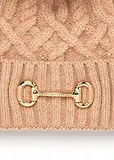 Thumbnail 2 of Holland Cooper Horsebit Beanie Bobble Hat - Camel