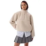 Thumbnail 1 of Hunter Women's Fia Borg Half Zip Fleece Jacket - Moonbeam