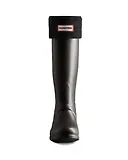Thumbnail 2 of Hunter Recycled Fleece Cuff Tall Boot Socks - Black