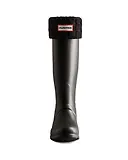 Thumbnail 2 of Hunter Recycled 6 Stitch Cable Cuff Tall Boot Socks - Black