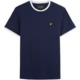 Thumbnail 5 of Lyle & Scott Men's Ringer T-Shirt - Navy/White