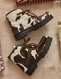 Thumbnail 11 of Penelope Chilvers Women's Incredible Friesian Shearling-Lined Boots - Brown/White