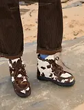 Thumbnail 2 of Penelope Chilvers Women's Incredible Friesian Shearling-Lined Boots - Brown/White