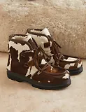 Thumbnail 7 of Penelope Chilvers Women's Incredible Friesian Shearling-Lined Boots - Brown/White