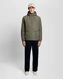 Thumbnail 3 of Lyle & Scott Men's Lightweight Hooded Zip Through Jacket - Khaki Ash