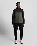 Thumbnail 3 of Lyle & Scott Men's Sports Hybrid Fleece Jacket - Jet Black/ Granite