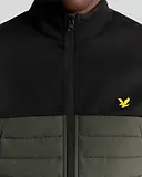 Thumbnail 4 of Lyle & Scott Men's Sports Hybrid Fleece Jacket - Jet Black/ Granite