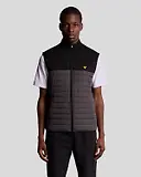 Thumbnail 2 of Lyle & Scott Men's Sports Fleece Hybrid Gilet - Jet Black/ Granite