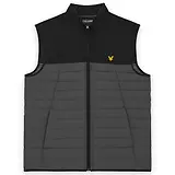 Thumbnail 1 of Lyle & Scott Men's Sports Fleece Hybrid Gilet - Jet Black/ Granite