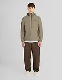 Thumbnail 2 of Lyle & Scott Men's Contrast Zip Through Hooded Jacket - Khaki Ash/Jet Black
