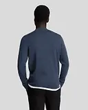 Thumbnail 2 of Lyle & Scott Men's Premium Merino Crew Neck Jumper - Midnight Navy