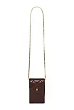 Thumbnail 3 of Holland Cooper Women's Knightsbridge Quilted Phone Pouch - Rich Chocolate Leather